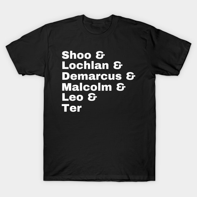 TOTC Names T-Shirt by ghastlyco